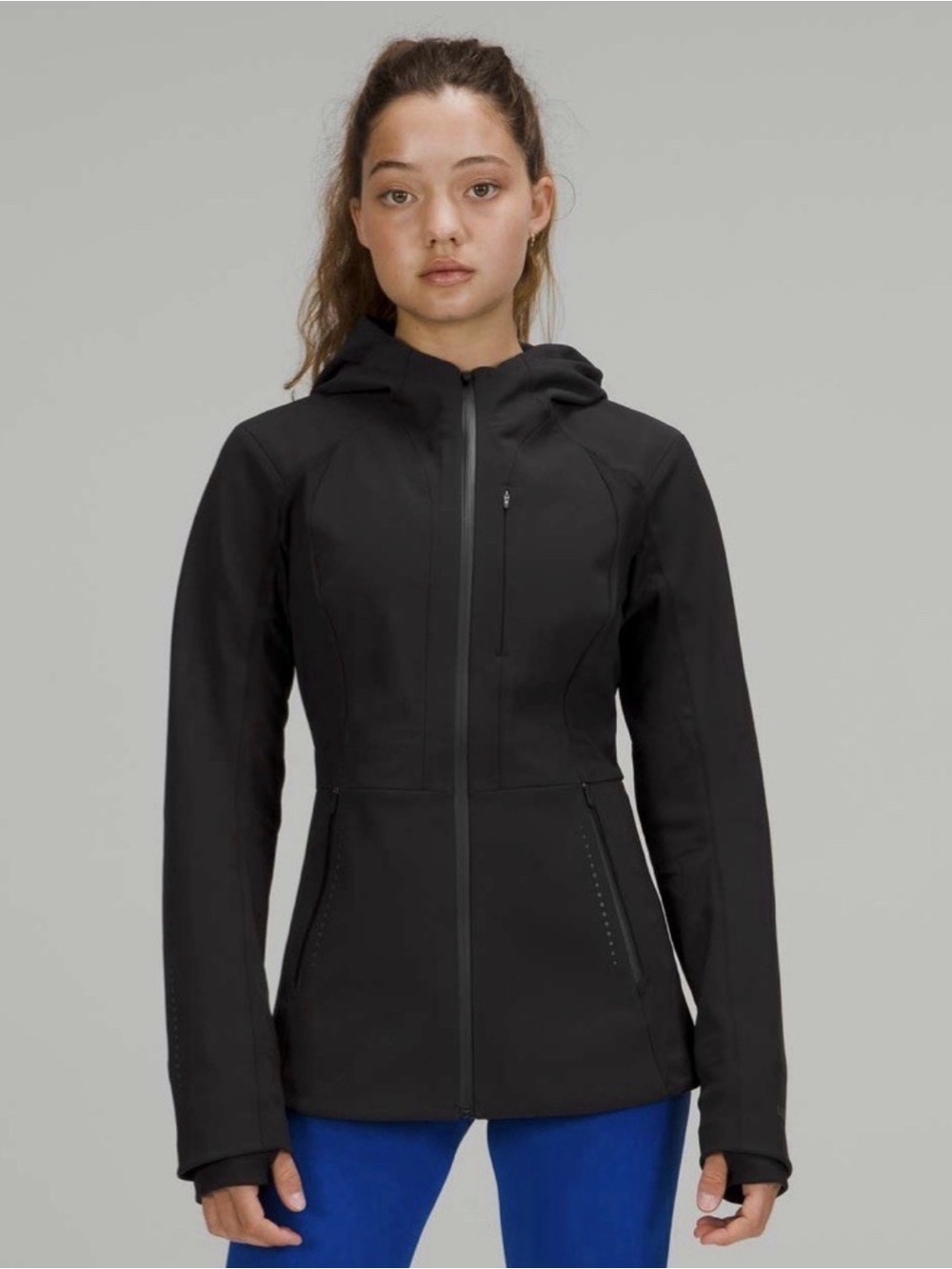 Lululemon Cross Chill Jacket Repelshell Black Womanâs 12